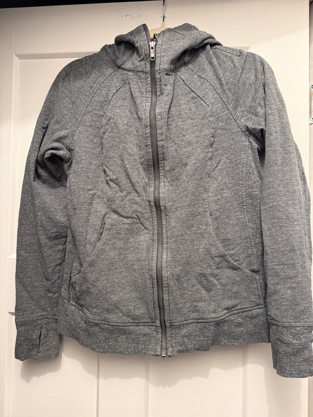 lululemon athletica Women's Heather Gray Zip-Up Hoodie